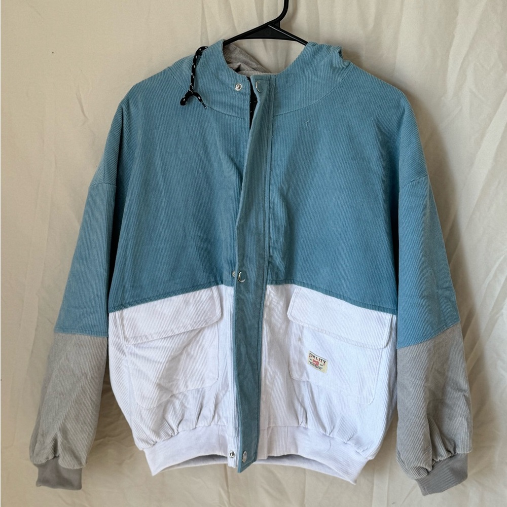 Zip up corduroy jacket, multi color